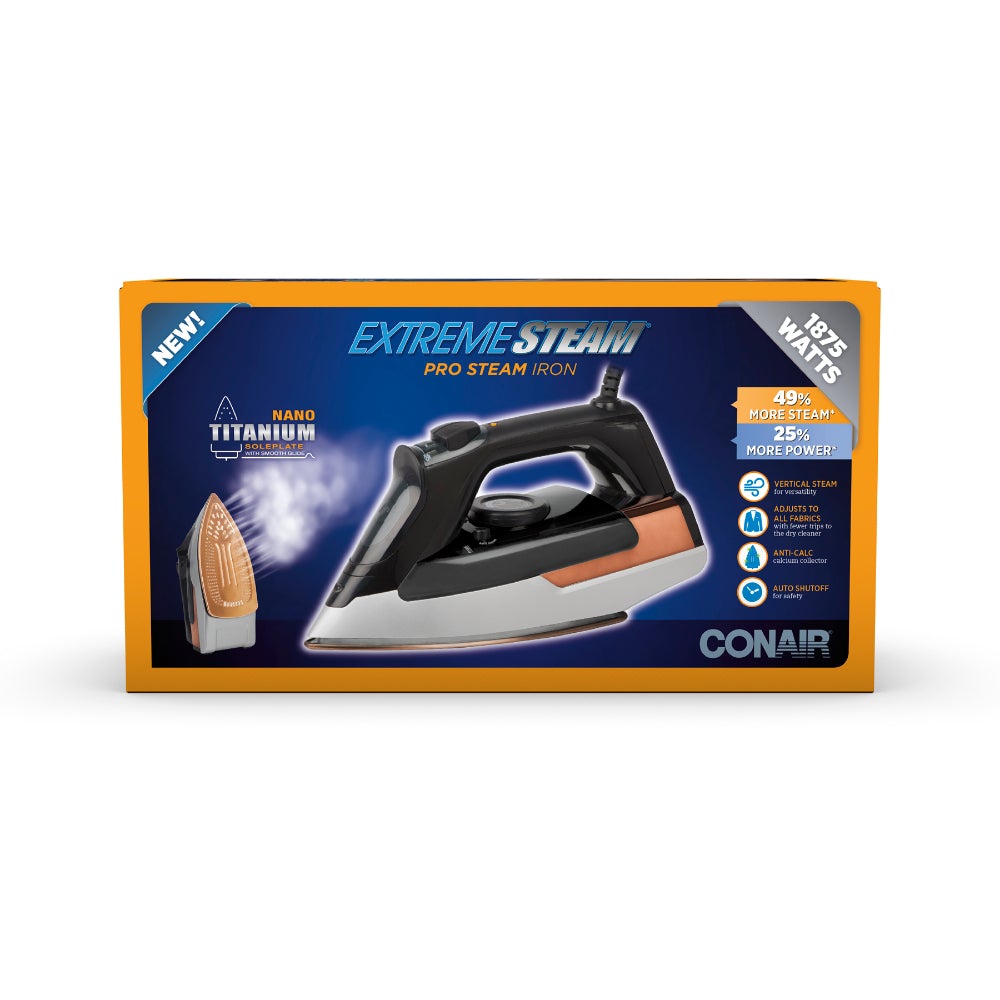 Plancha Pro Steam con Suela de Titanio Conair GI300AL